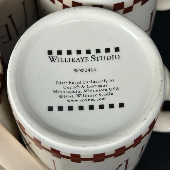 set of 4 colorful coffee mugs. WILLIRAYE STUDIO WW2434 - Picture 5 of 5